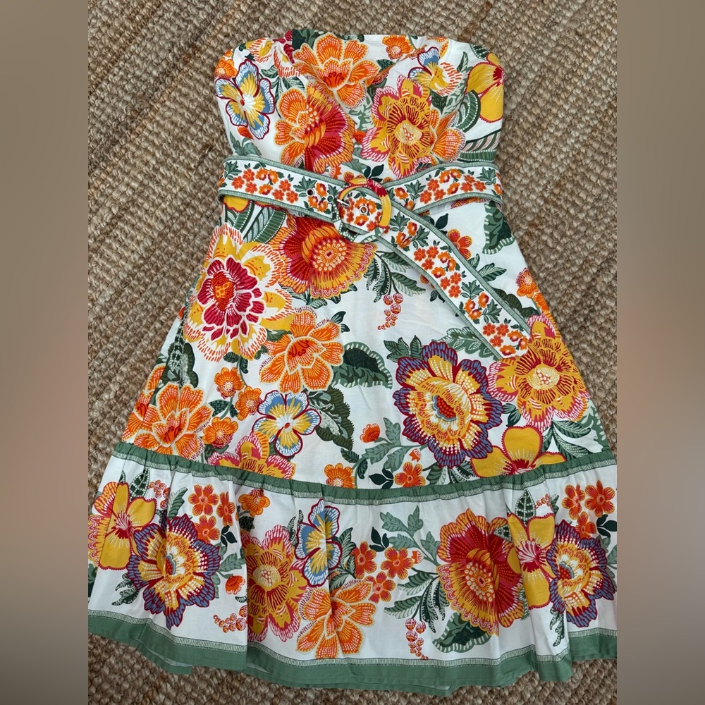 Joie Strapless Dress with Belt NEW